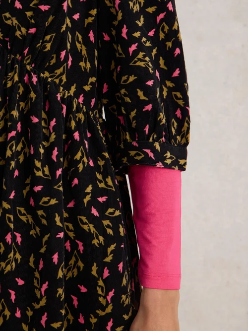 Robe en velours côtelé Lucy - Blk Pr - 52/R Image 3
