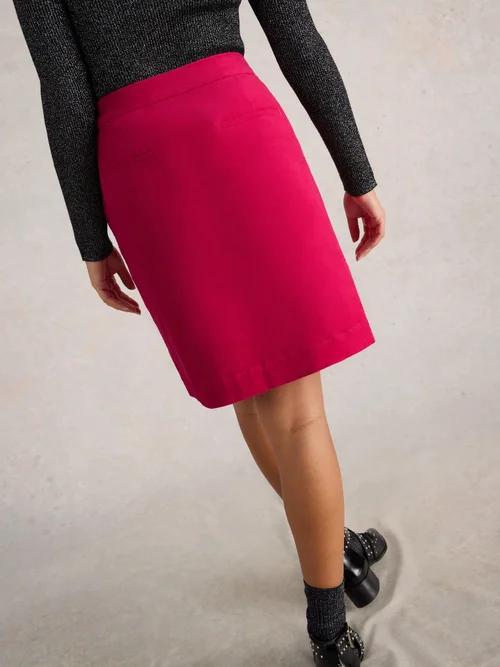 Jupe en velours corail - Brt Pink - 52 Image 4