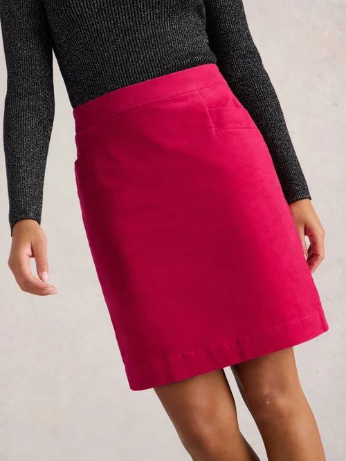 Jupe en velours corail - Brt Pink - 52 Image 3