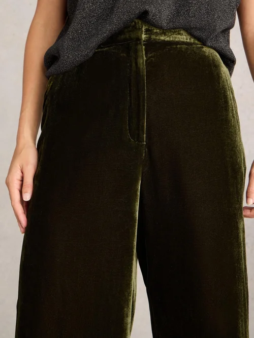 Pantalon large en velours Belle - Khaki Grn - 52/R Image 3