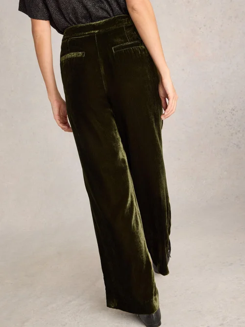 Pantalon large en velours Belle - Khaki Grn - 52/R Image 4