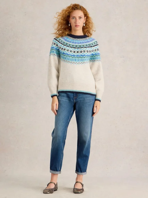 PULL FROSTED FAIRISLE - Nat Mlt - 52 Image 2