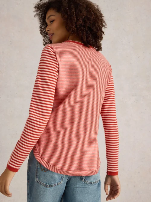 T-SHIRT À MANCHES LONGUES CLARA SPARKLE - Red Mlt - 46 Image 4