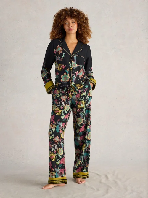 Chemise de pyjama Nina en coton biologique - Blk Pr - XXXL Image 2