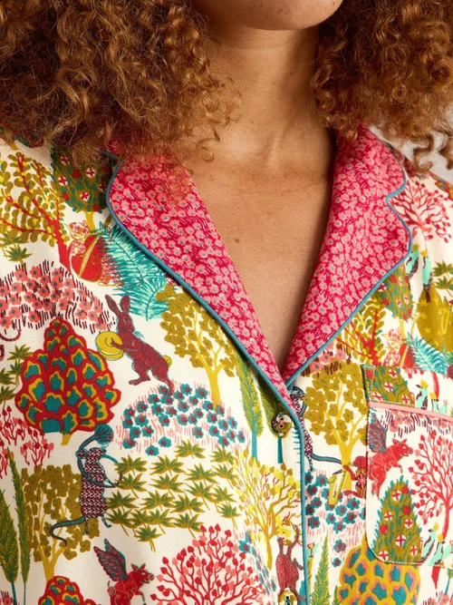Chemise de pyjama Nina en coton biologique - Nat Pr - S Image 3