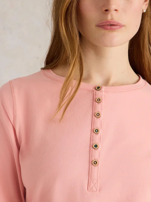 Haut en jersey Hailey Henley - Lgt Pink - XXXL Image 3