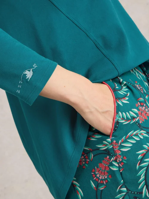 Haut pyjama en jersey Eva - Mid Teal - XXXL Image 3