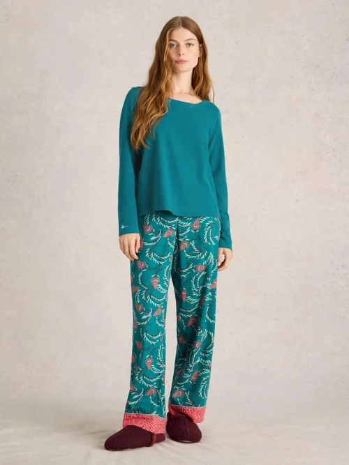Haut pyjama en jersey Eva - Mid Teal - XXXL Image 2