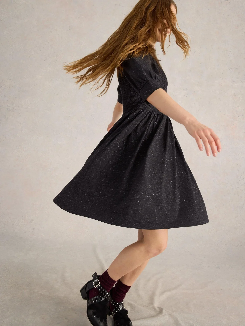 Robe en jersey Molly Sparkle - Charc Grey - 52/R Image 1