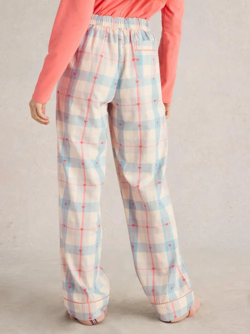 Pantalon de pyjama Nina en jersey à carreaux biologique - Grey Mlt - S/R Image 4