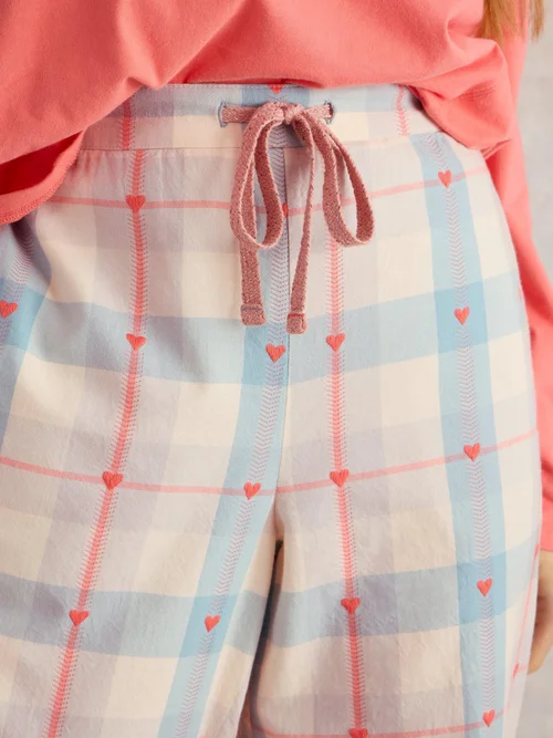 Pantalon de pyjama Nina en jersey à carreaux biologique - Grey Mlt - S/R Image 3