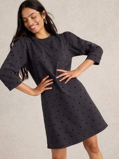 Robe en jersey floqué Amy - Grey Mlt - 52 Image 1