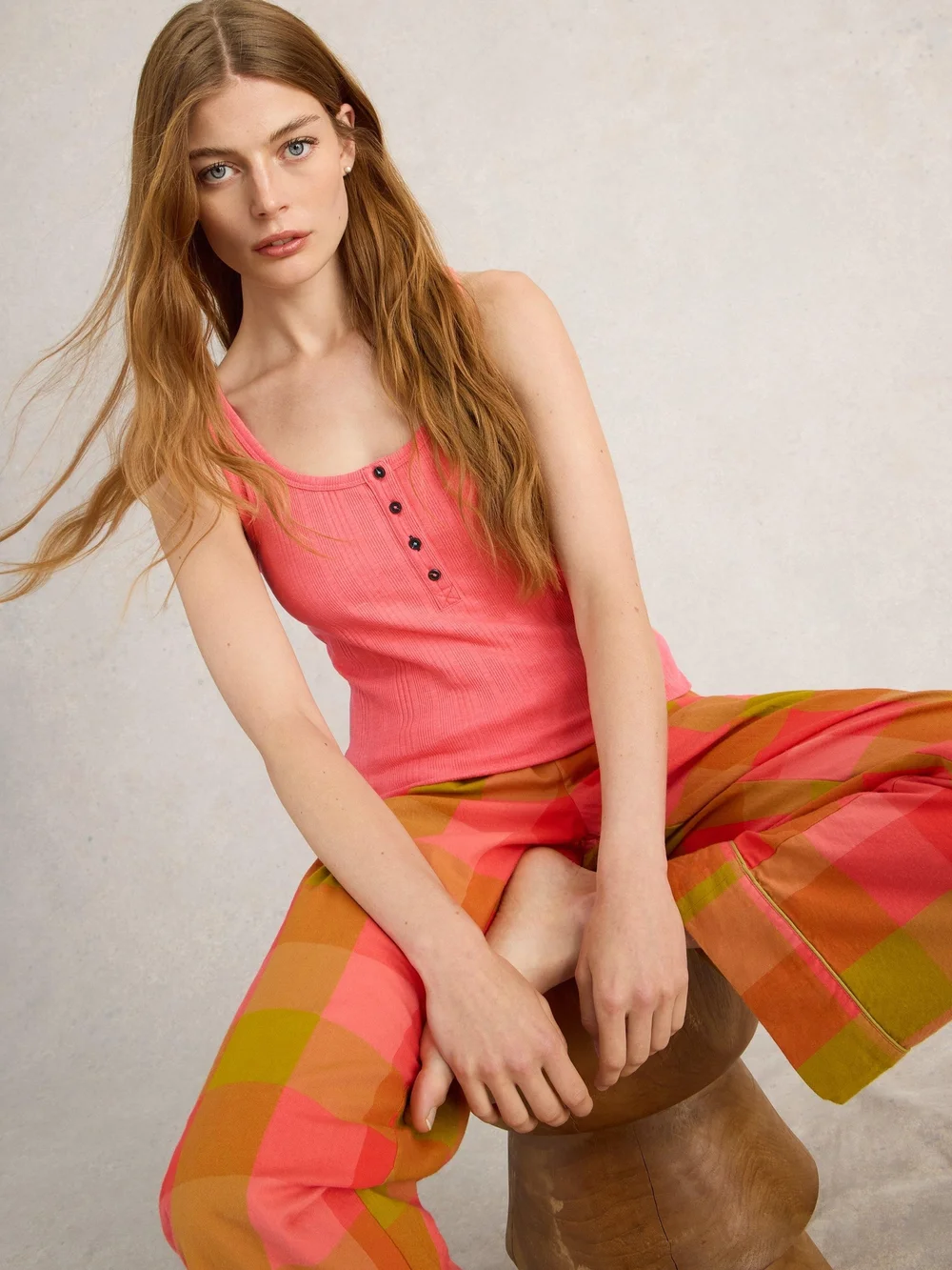 Gilet en jersey Hailey Henley - Brt Pink - S Image 1