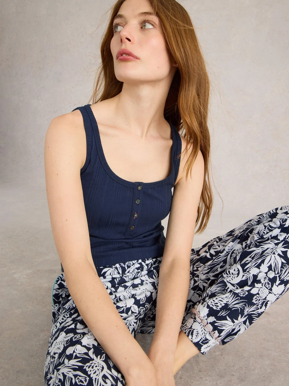 Gilet en jersey Hailey Henley - Dark Navy - XXXL Image 1