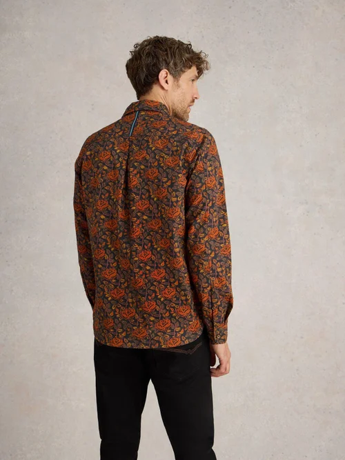 Chemise à imprimé floral en blocs - Brown Mlt - XXXL Image 4