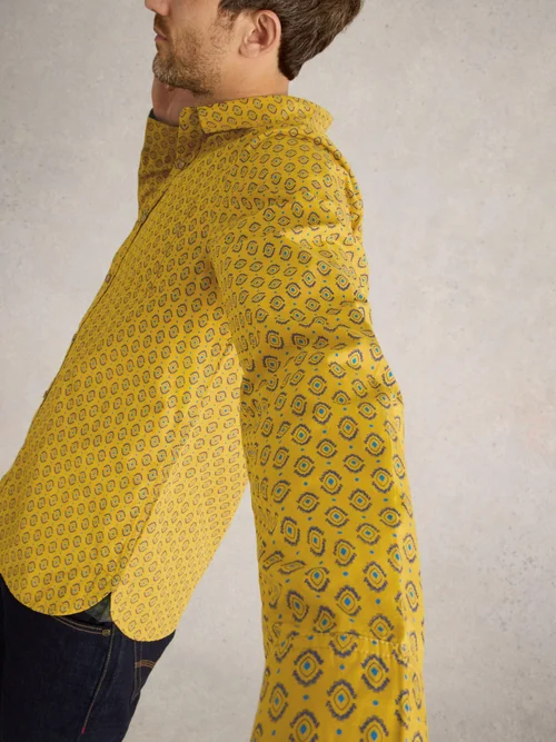 Chemise imprimée carreaux - Yellow Mlt - S Image 3