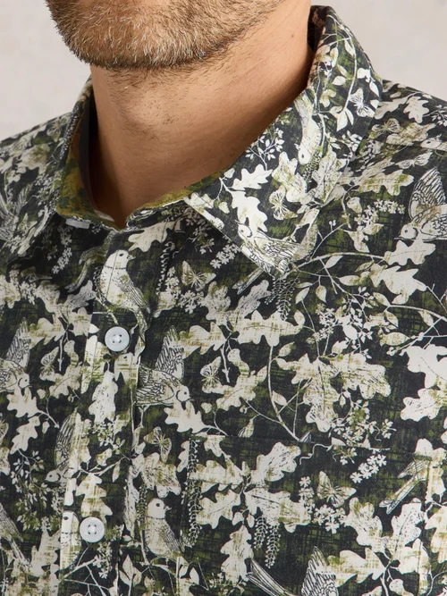 Chemise imprimée oiseaux Hawthorn - Blk Mlt - XS Image 3