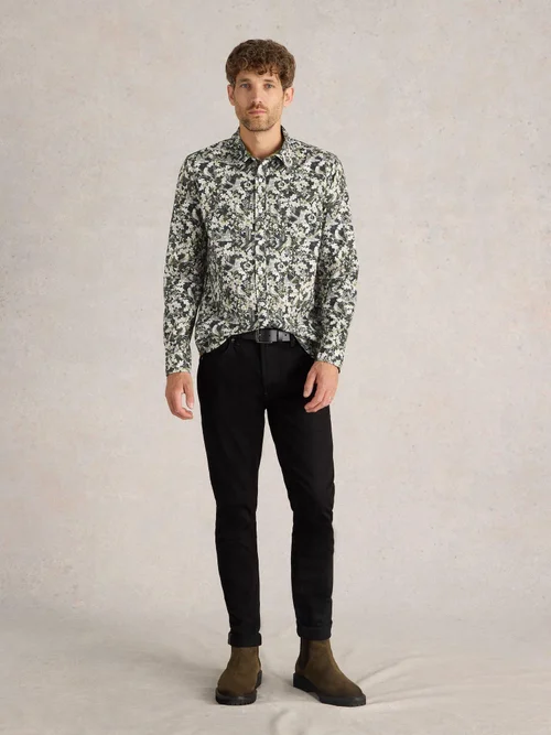 Chemise imprimée oiseaux Hawthorn - Blk Mlt - XS Image 2