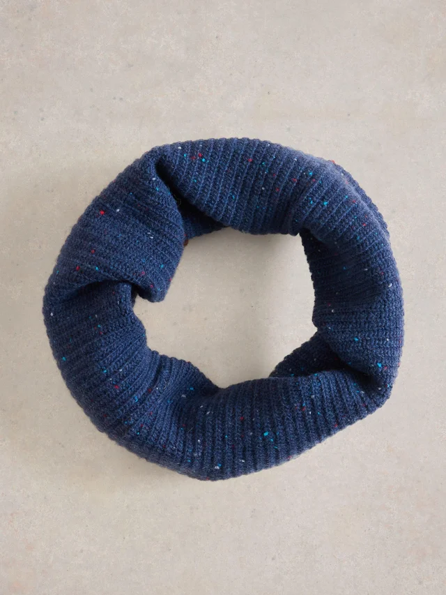 Snood tricoté Albie à blocs de couleur