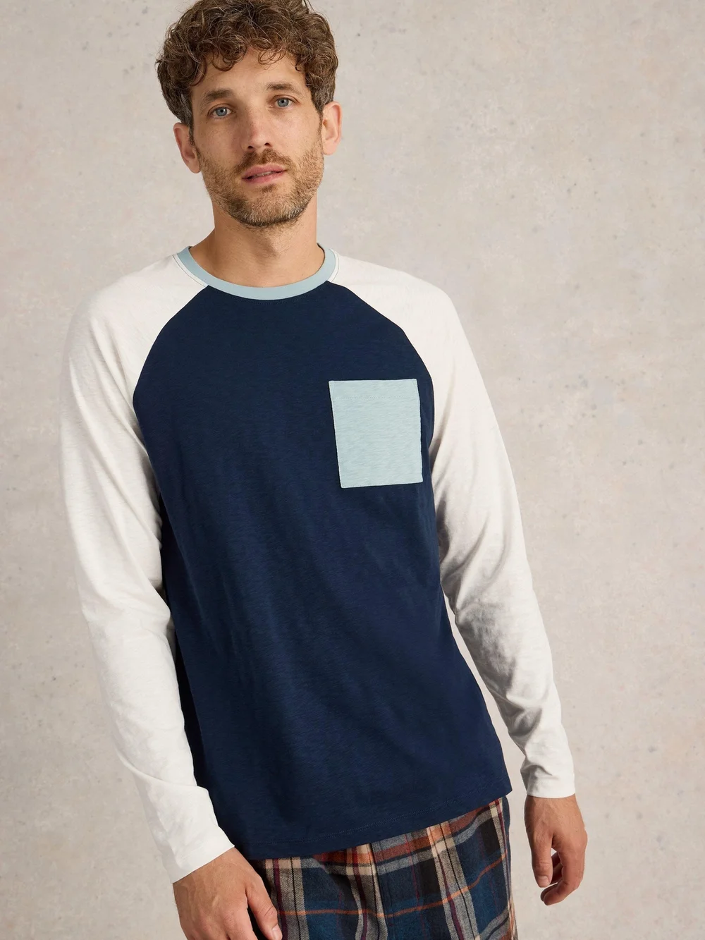 Haut raglan Robbie - Navy Multi - XXXL Image 1