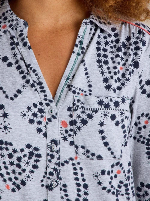 Nuisette en jersey Annie - Grey Pr - XXXL Image 3
