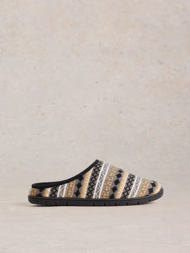 Mules tricotées