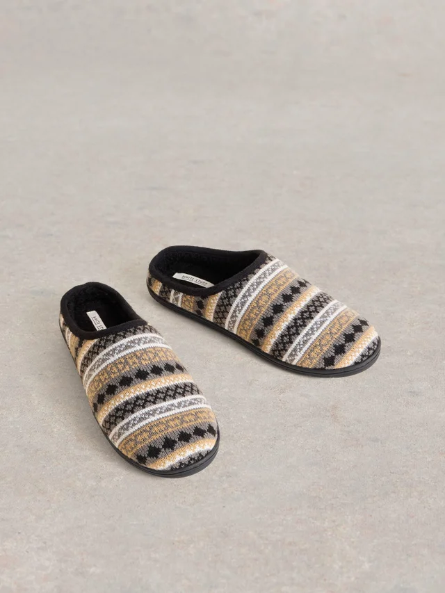 Mules tricotées
