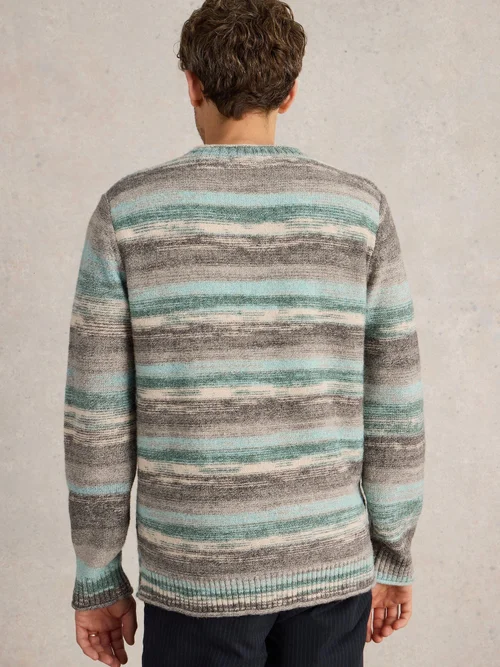 Pull en maille Spacedye - Blue Mlt - XXXL Image 4