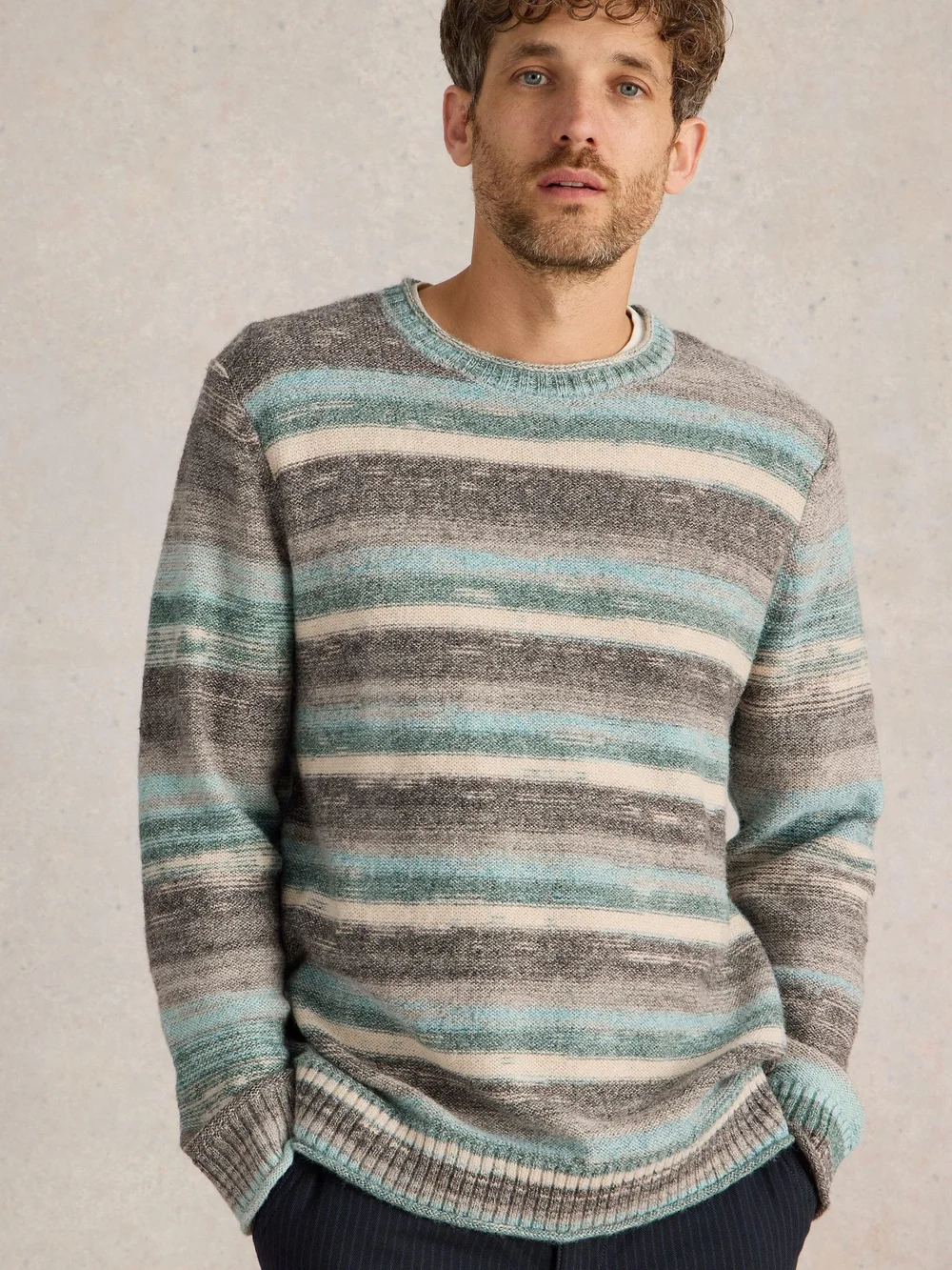 Pull en maille Spacedye - Blue Mlt - XXXL Image 1