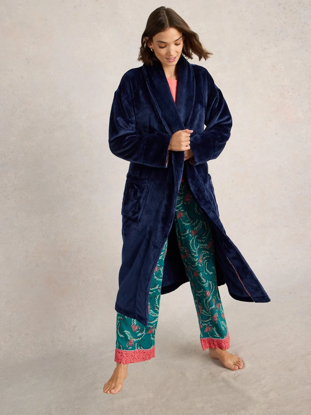 Robe de chambre confortable Clover - Dark Navy - XL Image 1