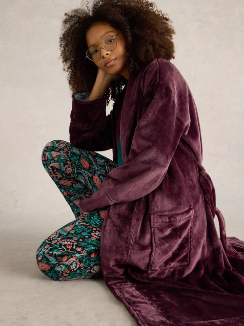 Robe de chambre confortable Clover - Dk Purple - XXXL Image 1