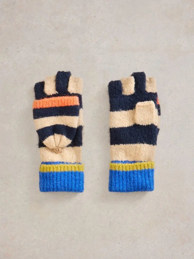 Mitaines réversibles à rayures