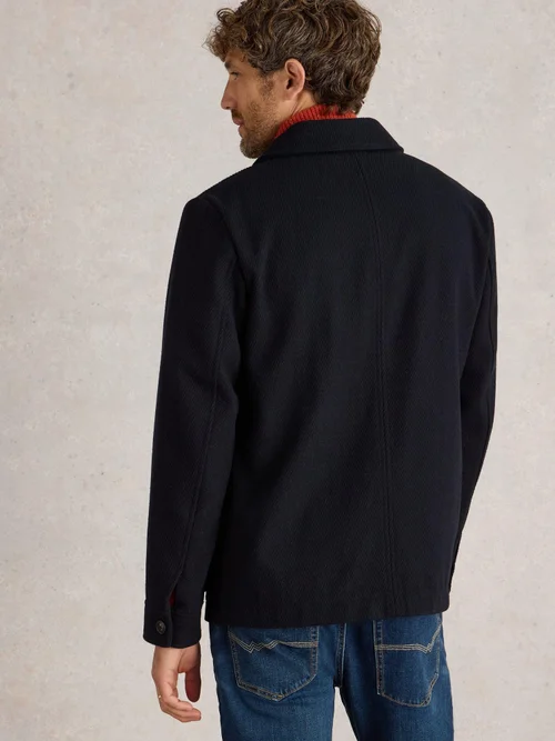 Veste de travail en laine - Dark Navy - S Image 4