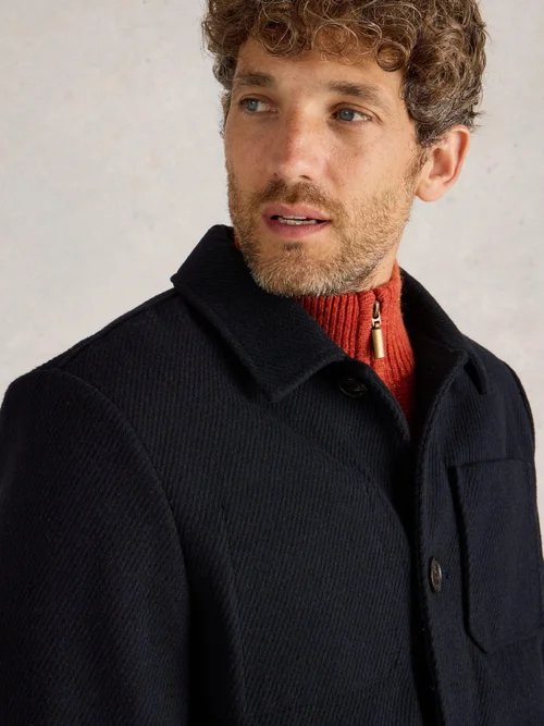 Veste de travail en laine - Dark Navy - S Image 3