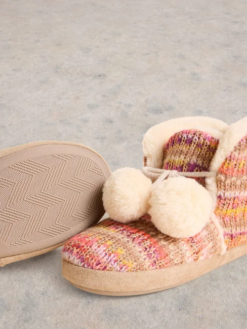 Chaussons Bottines En Tricot - Nat Mlt - S Image 3