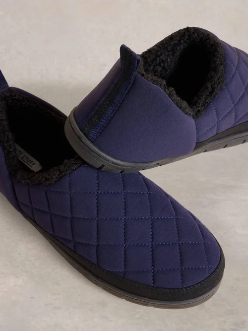 Pantoufles matelassées en nylon - Dark Navy - 46 Image 3