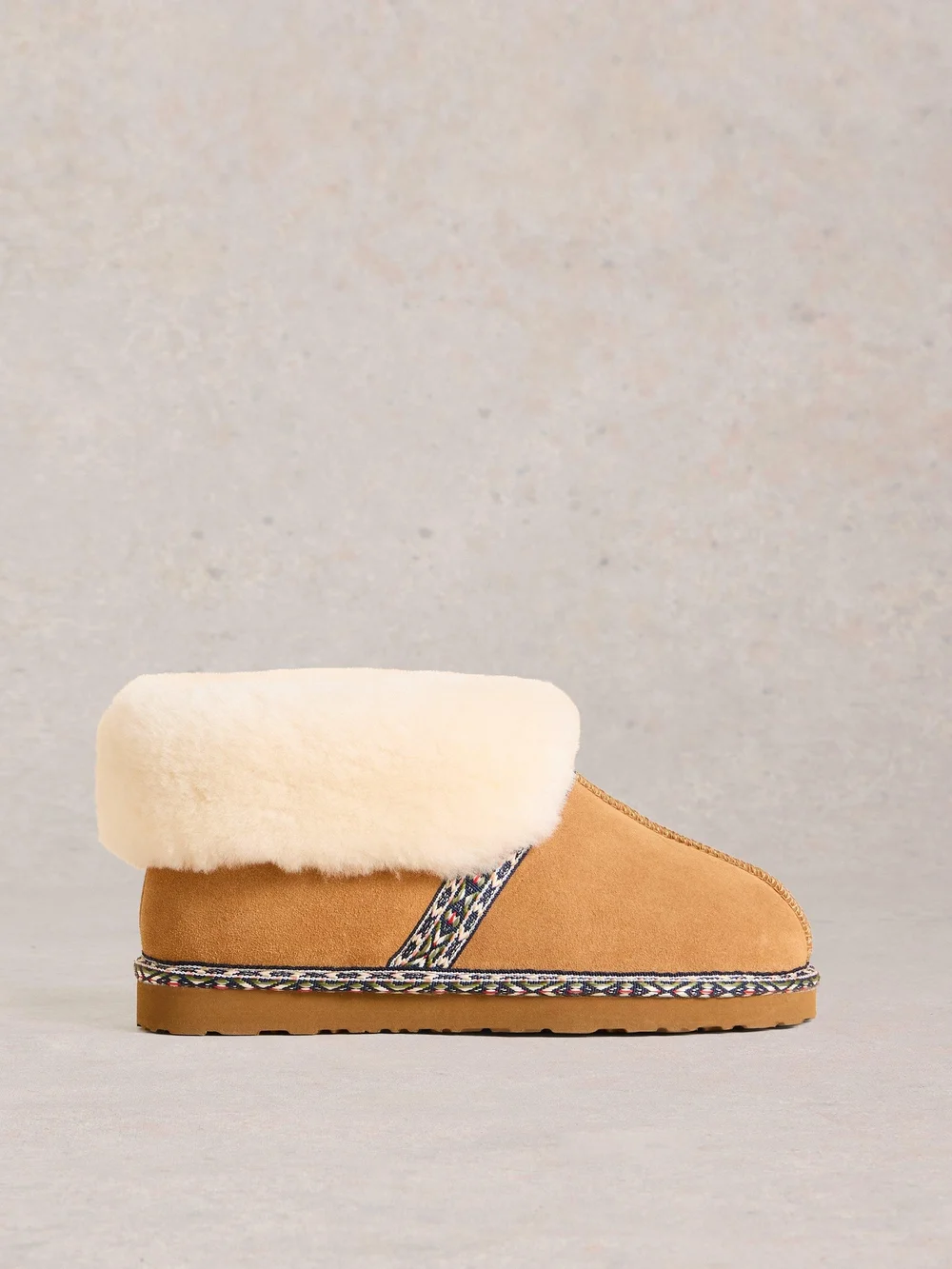 Bottines en daim et peau de mouton - Tan Multi - S Image 1