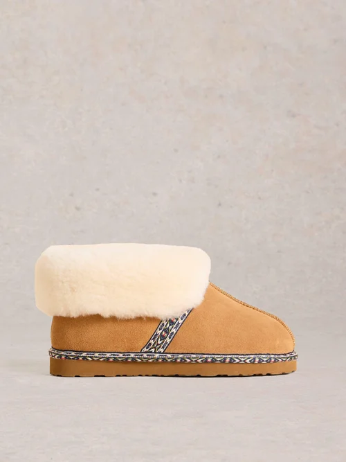 Bottines en daim et peau de mouton - Tan Multi - S Image 1