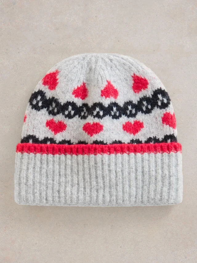 Bonnet Fairisle Heart