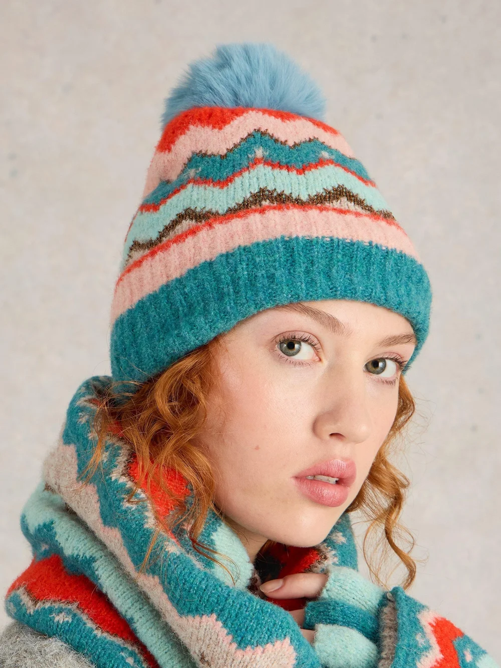 Bonnet Zig Zag Fairisle Image 1