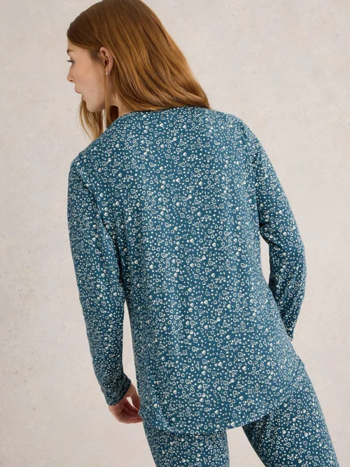 Haut en jersey Hailey Henley - Teal Pr - XXXL Image 4