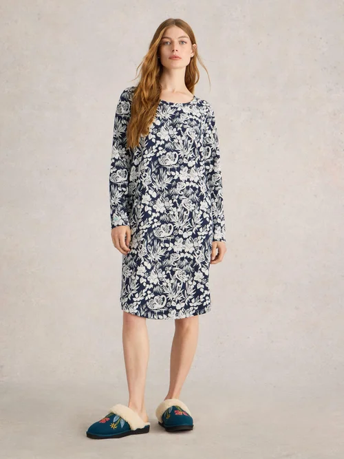 Nuisette en jersey Eva - Navy Pr - XXXL Image 2