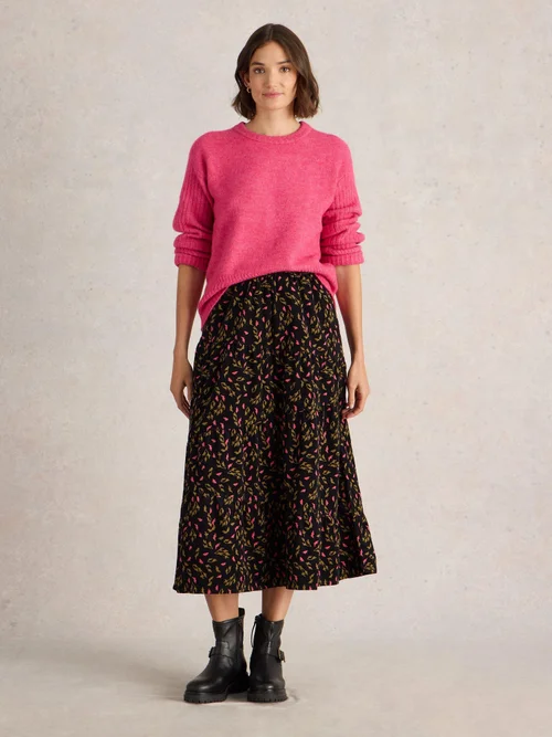 Jupe à volants en velours côtelé Jenna - Blk Pr - 52/R Image 2