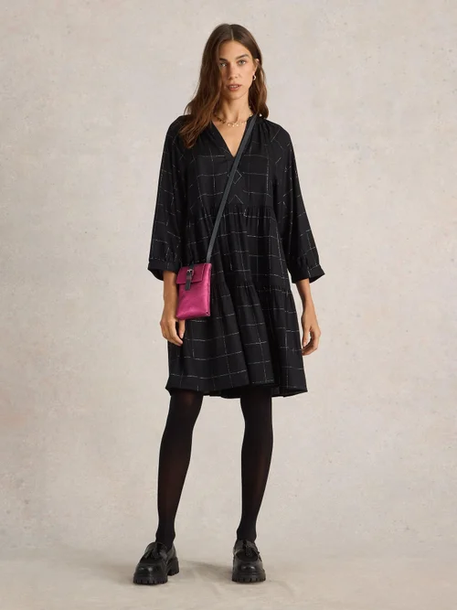 Robe à carreaux Orla - Blk Mlt - 42 Image 2