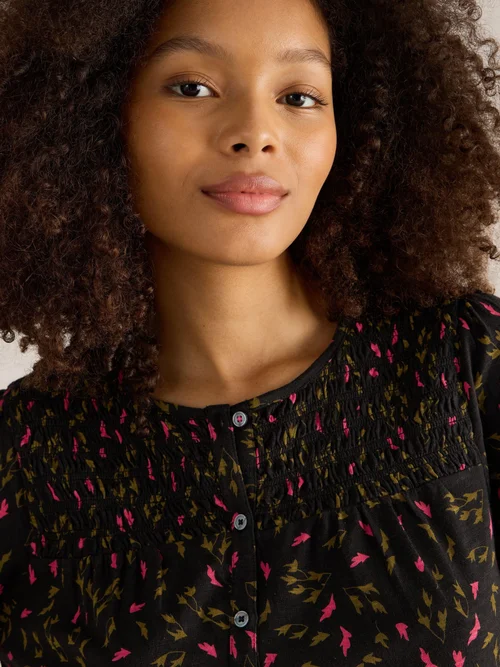 Top froncé DANIELLA - Blk Pr - 52 Image 2