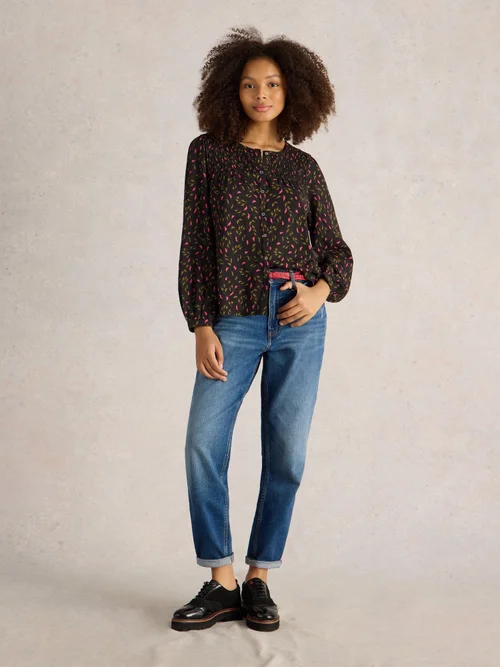 Top froncé DANIELLA - Blk Pr - 52 Image 1