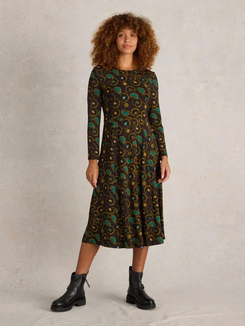 Robe en jersey Madeline - Blk Mlt - 52/R Image 2