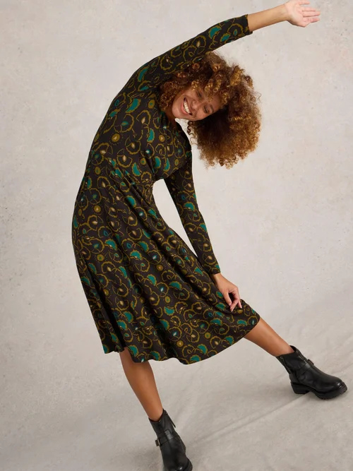Robe en jersey Madeline - Blk Mlt - 52/R Image 1