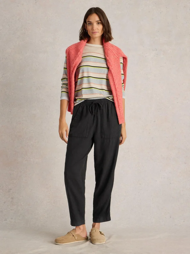 Pantalon En Lin Mélangé Elle