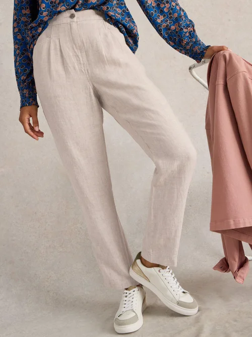 Pantalon En Lin Rowena - Lgt Nat - 52/R Image 1